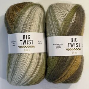 Big Twist Boho Yarn - Green & Gold